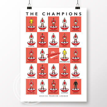 Arsenal Champions Squad 25/26 Poster, 2 of 6