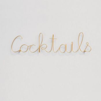 Gold Wire Wall Hanging Words, 3 of 3