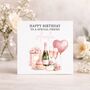 Special Friend Champagne Roses Luxury Birthday Card, thumbnail 1 of 4