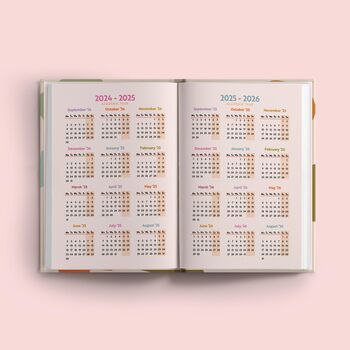 2024 2025 Academic Diary | A5 Hardcover | Paper Shapes, 3 of 9