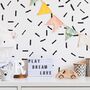 Mini Abstract Lines Wall Stickers, thumbnail 1 of 4