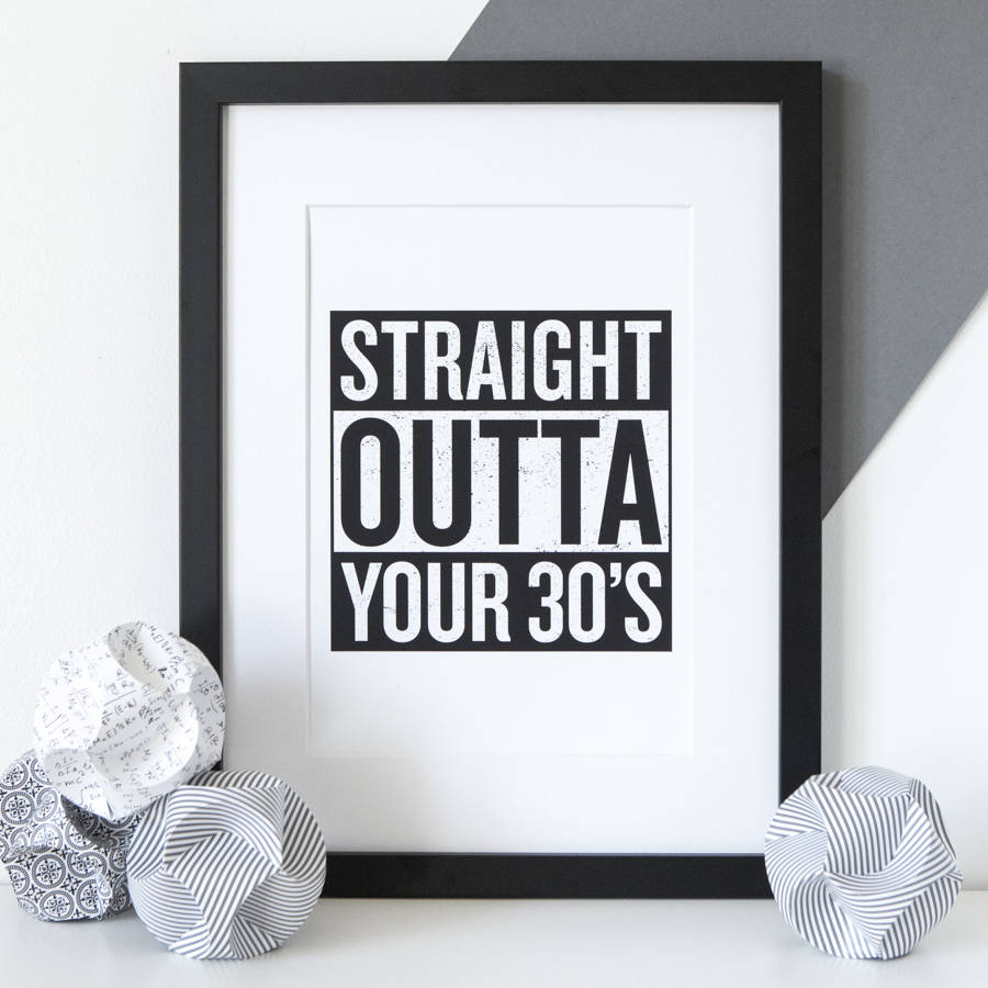 Personalised 'Straight Outta Compton' Birthday Print, 1 of 11
