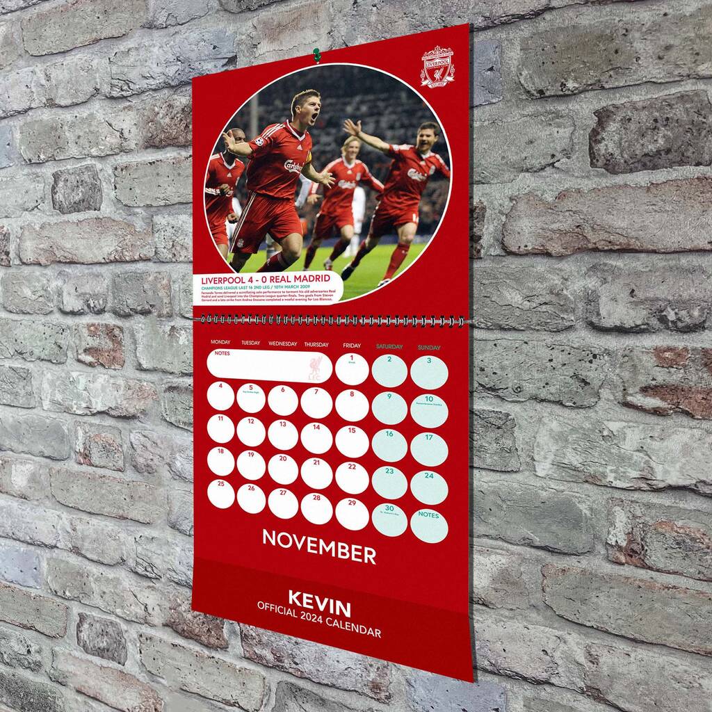 'Liverpool' 2024 Calendar By Intervino