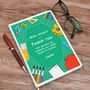 Personalised Thank You Teacher Notebook Eco Friendly, thumbnail 1 of 2