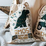 Personalised Dinosaur Christmas Sack, thumbnail 1 of 5