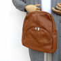 Caramel Leather Rucksack, thumbnail 6 of 10