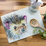 Inky Hedgehog Glass Worktop Saver, thumbnail 6 of 6