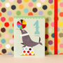 Mini Seal 1st Birthday Card, thumbnail 3 of 4