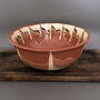 Large Contemporary Stoneware Bowl , Green And Brown, thumbnail 6 of 6