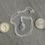 5ct Prong Set Sapphire Necklace, thumbnail 3 of 3