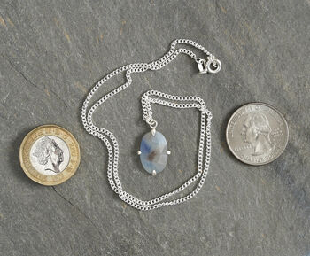 5ct Prong Set Sapphire Necklace, 3 of 3