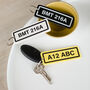 Personalised Car Number Plate Leather Keyring, thumbnail 2 of 2