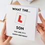 Funny 17th Birthday Card For Son, thumbnail 2 of 2