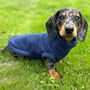 Mini Dachshund Puppy Navy Fleece, thumbnail 1 of 3