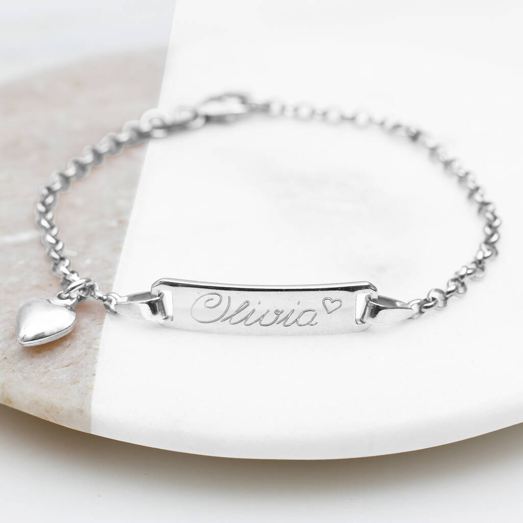 Child's Personalised Silver Christening Bracelet, 1 of 5