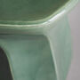 Stoneware Stool In Emerald, thumbnail 2 of 4