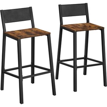 Set Of Two Breakfast Kitchen Bar Stool Counter Chairs, 4 of 9