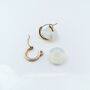 Gold Hoop Earrings With Interchangeable Beads, thumbnail 6 of 7