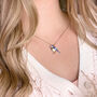 Fable Enamel Blue Tit Short Necklace, thumbnail 2 of 6