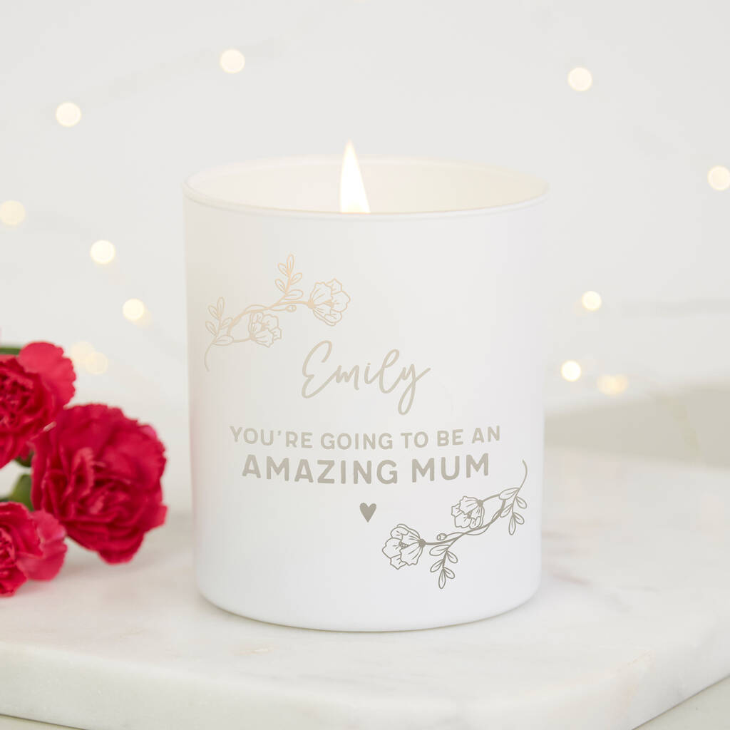 Personalised Mummy To Be Candle By Kindred Fires | notonthehighstreet.com