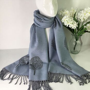 Cashmere Mulberry Tree Of Life Scarf, 2 of 7