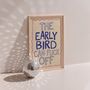 The Early Bird Bedroom Print, thumbnail 1 of 3