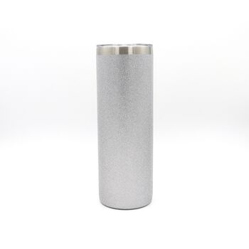 Stainless Steel Double Wall Glitter Skinny Tumbler, 8 of 8