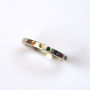 Skinny Rainbow Band In Silver And Precious Stones, thumbnail 4 of 11
