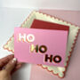 Ho Ho Ho Christmas Greetings Card, thumbnail 1 of 2