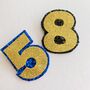 Number Shaped Glitter Birthday Badge, thumbnail 8 of 8