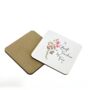 Personalised Minimalistic Best Teacher Friend Floral Mug Gift, thumbnail 7 of 9