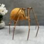 Huge Spider Garden Ornament 35cm Distressed Rusty Metal, thumbnail 8 of 12