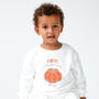 Child's Halloween 'Mama's Pumpkin' Personalised Embroidered Sweatshirt Jumper, thumbnail 1 of 6