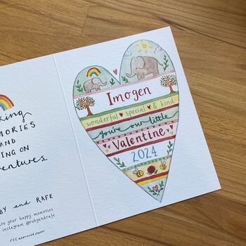 Personalised Our Little Valentine Card, 2 of 7
