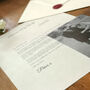 A Letter To My Wife On Our Wedding Day Personalised Keepsake, thumbnail 3 of 12