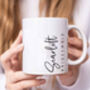 Personalised Bridal Party Sideways Bridesmaid Mug, thumbnail 3 of 4