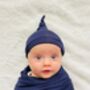 Matching New Baby/Mum Robe, Swaddle, Hat, Headband Set, thumbnail 6 of 6