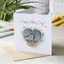 Happy Father's Day Wooden Photo Magnet Keepsake And Card, thumbnail 1 of 3