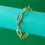 Large Long Link Chain Bracelet, thumbnail 1 of 5