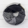Triangle Knitted Circle Scarf In Monochrome, thumbnail 5 of 6