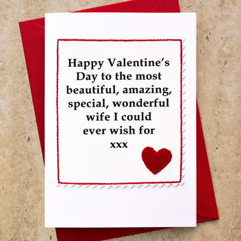 Valentines Card For Wife Or Girlfriend, 4 of 5