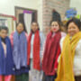Soft Nepali Cotton Scarf, Dark Pink, Handmade In Nepal, thumbnail 3 of 5
