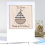 Personalised Sailing Boat Birthday Card For Him, thumbnail 1 of 12