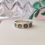 Seven Chakras Silver Band Ring Can Be Personalised, thumbnail 5 of 7
