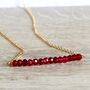July Birthstone Real Ruby Necklace, thumbnail 1 of 5
