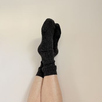 One Size Cashmere Bed Socks, 5 of 7