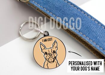 Boston Terrier Outline ID Tag, 2 of 4