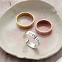 Personalised Chunky Script Ring, thumbnail 4 of 6