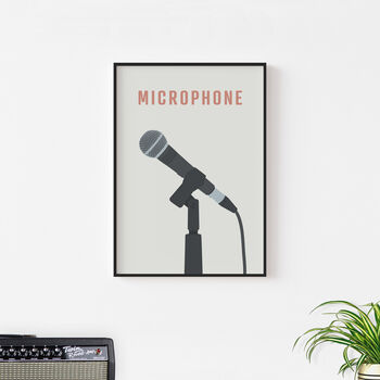 Microphone Print | Dynamic Stage Mic, 9 of 9