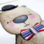 Personalised Children's London Gent Bear Picture, thumbnail 2 of 8